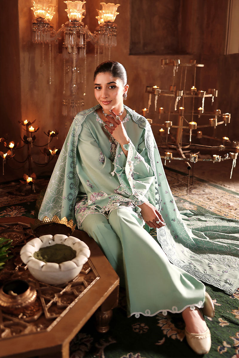 MEADOW MUSE-3PC EMBROIDERED LAWN SUIT | EID LAWN '26 | CROSS STITCH