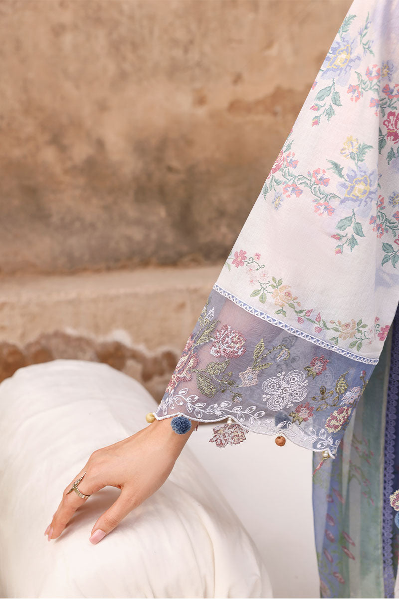 VINTAGE PETAL-3PC PRINTED LAWN SUIT | EID LAWN '26 | CROSS STITCH