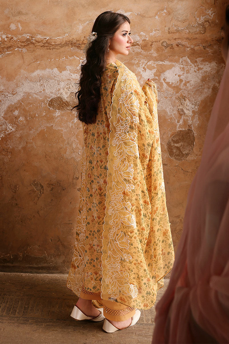 SUNLIT HUE-3PC PRINTED LAWN SUIT | EID LAWN '26 | CROSS STITCH