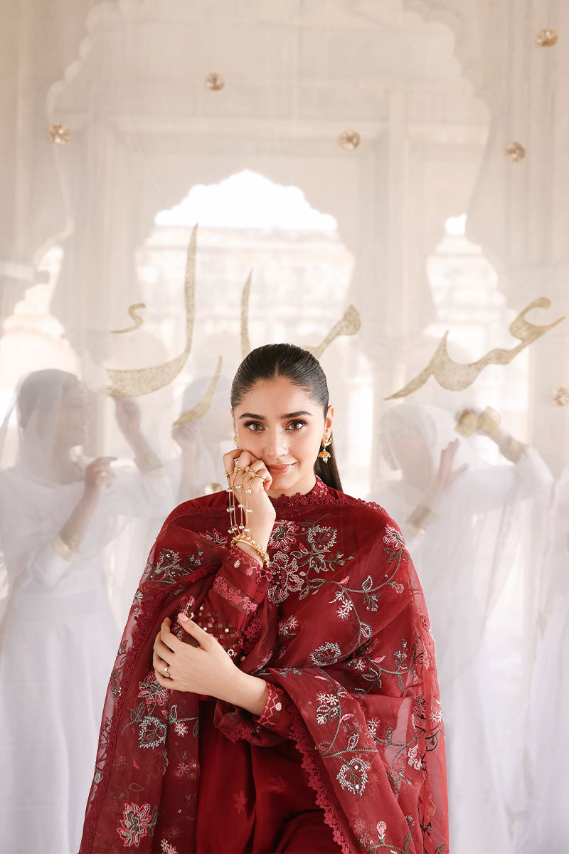 ROUGE FLARE-3PC EMBROIDERED LAWN SUIT | EID LAWN '26 | CROSS STITCH