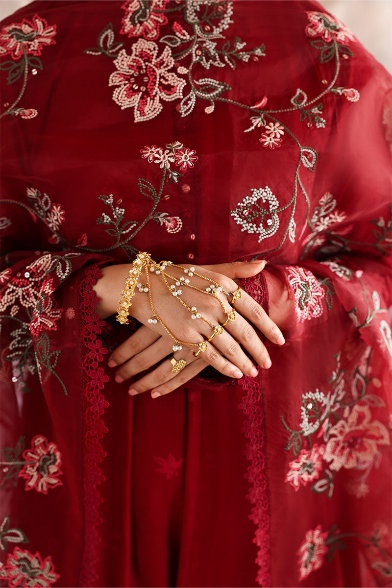 ROUGE FLARE-3PC EMBROIDERED LAWN SUIT | EID LAWN '26 | CROSS STITCH