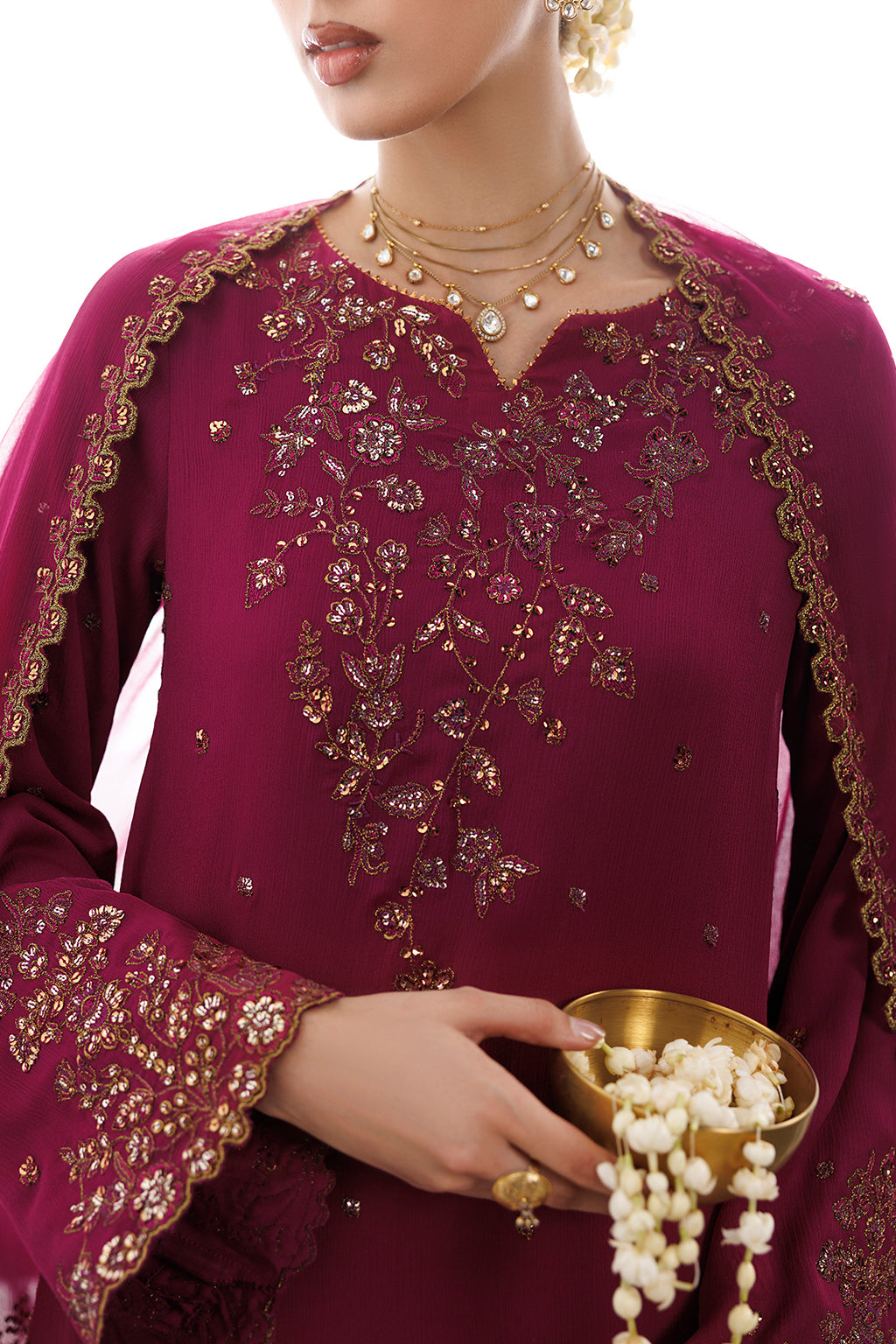 CC-109 Embroidered Chiffon | SEMI FORMALS VOL 1 | IZNIK in UK USA UAE online kapraye.com