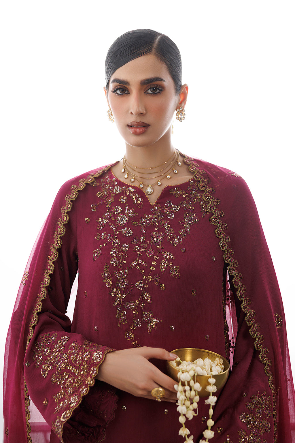 CC-109 Embroidered Chiffon | SEMI FORMALS VOL 1 | IZNIK in UK USA UAE online kapraye.com