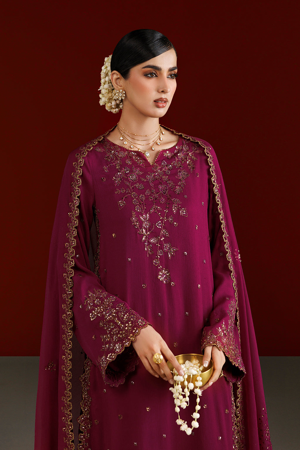 CC-109 Embroidered Chiffon | SEMI FORMALS VOL 1 | IZNIK in UK USA UAE online kapraye.com