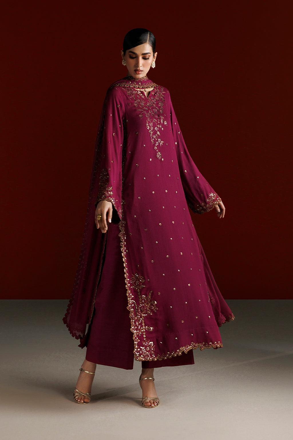 CC-109 Embroidered Chiffon | SEMI FORMALS VOL 1 | IZNIK in UK USA UAE online kapraye.com