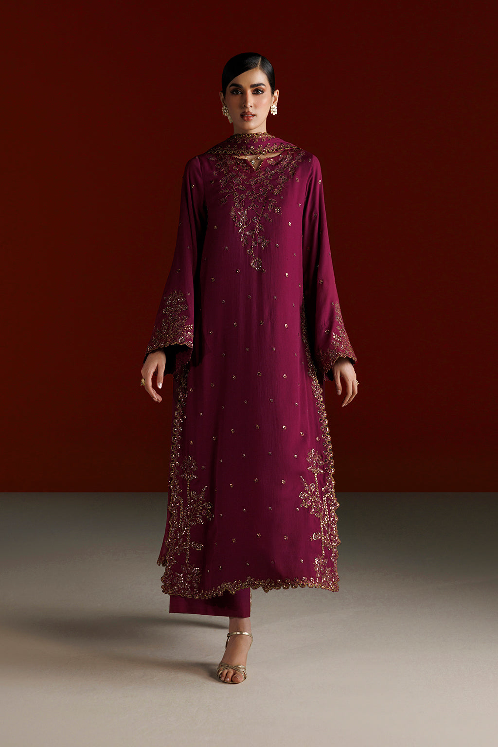 CC-109 Embroidered Chiffon | SEMI FORMALS VOL 1 | IZNIK in UK USA UAE online kapraye.com