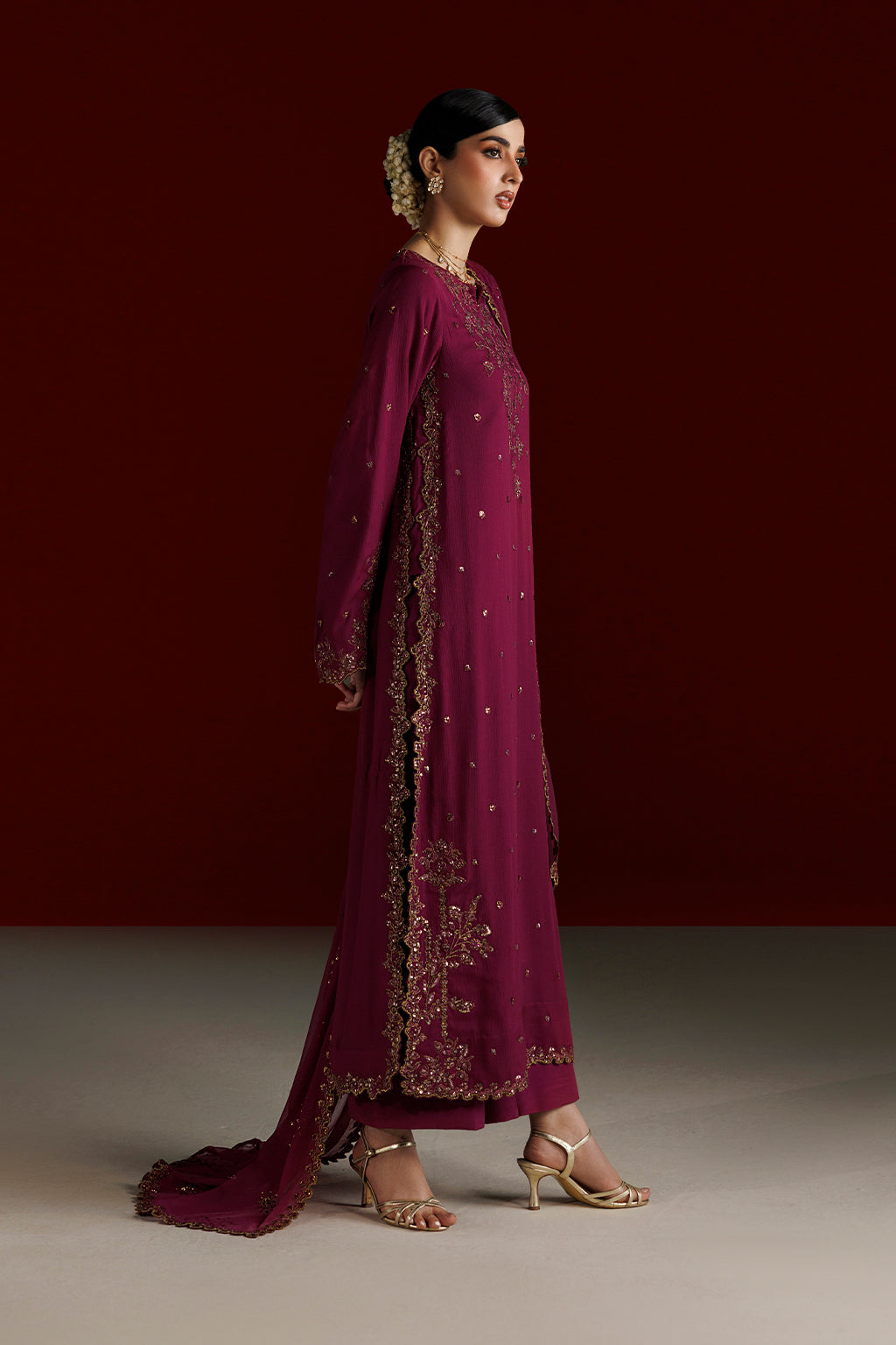 CC-109 Embroidered Chiffon | SEMI FORMALS VOL 1 | IZNIK in UK USA UAE online kapraye.com