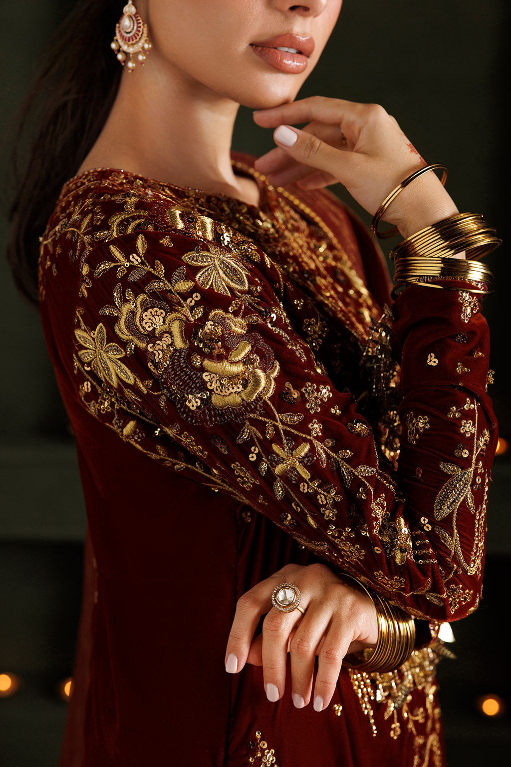 IV-89 Embroidered Velvet | VELVET 26 | IZNIK