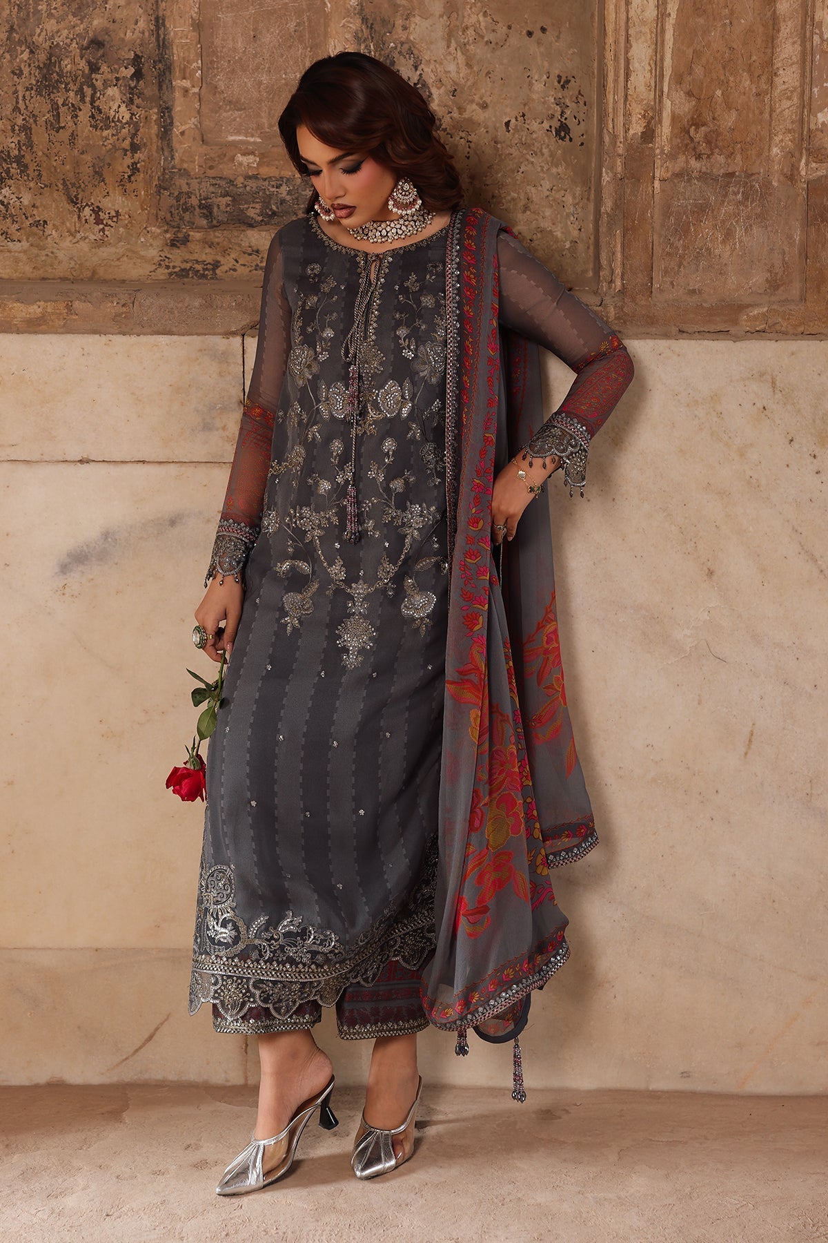 VSL25-41 | VASAL - Vol 6 Unstitched Luxury Chiffon | CHARIZMA