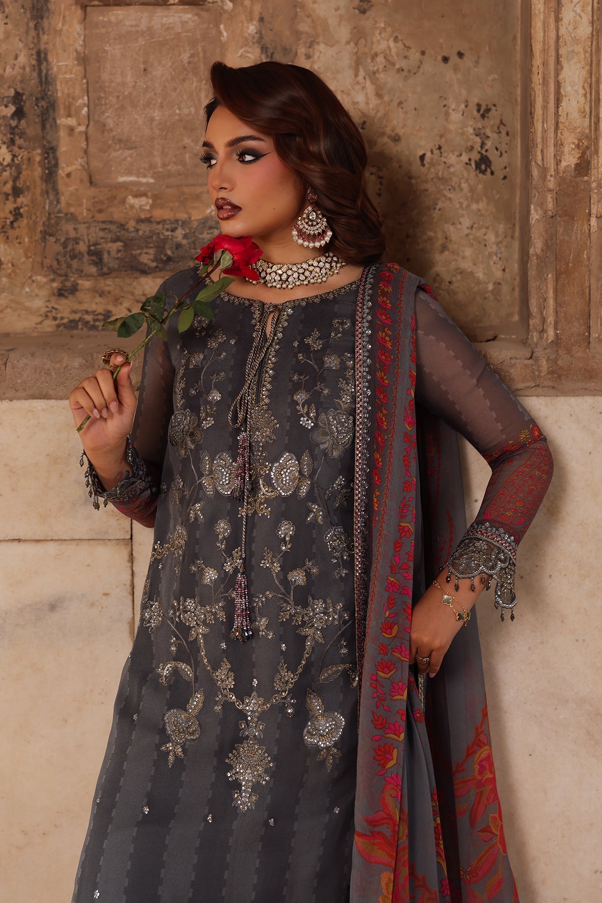 VSL25-41 | VASAL - Vol 6 Unstitched Luxury Chiffon | CHARIZMA