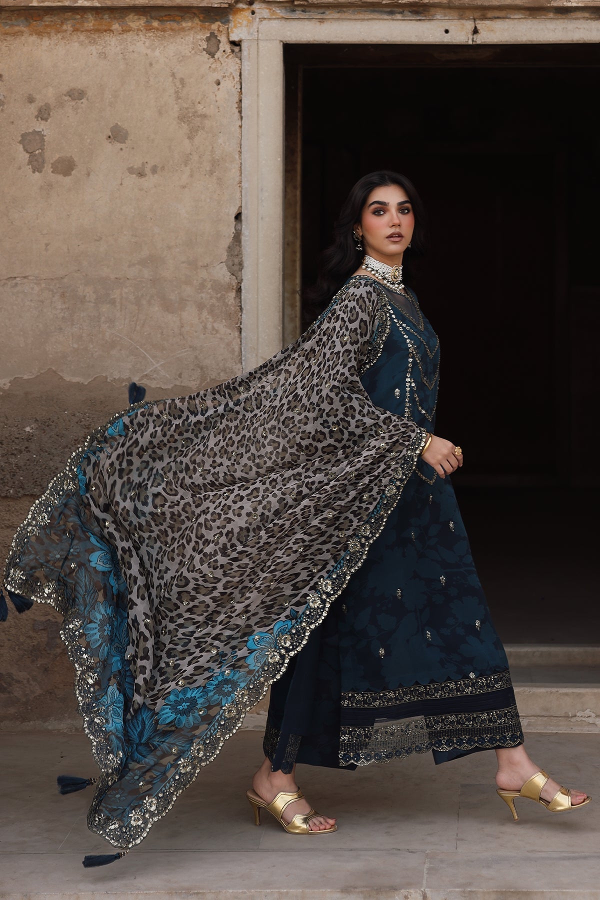 VSL25-43 | VASAL - Vol 6 Unstitched Luxury Chiffon | CHARIZMA