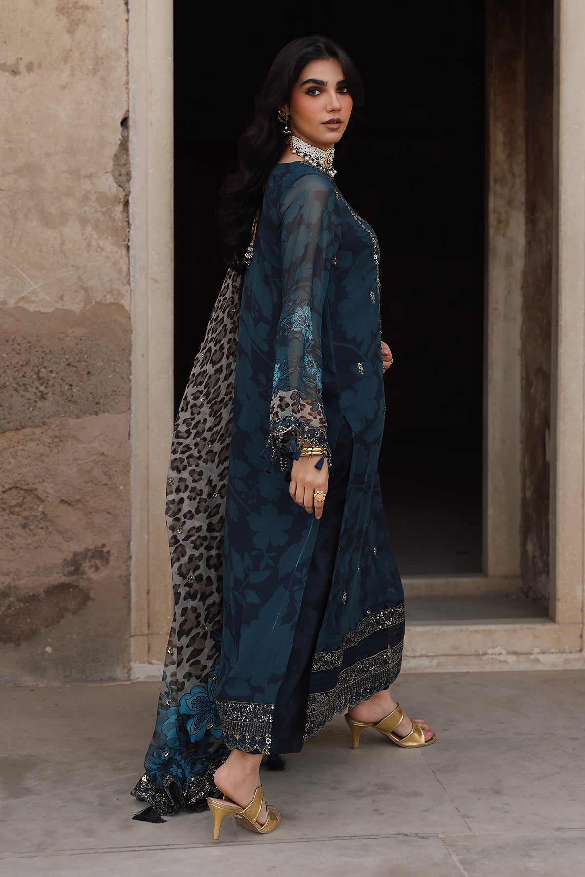 VSL25-43 | VASAL - Vol 6 Unstitched Luxury Chiffon | CHARIZMA