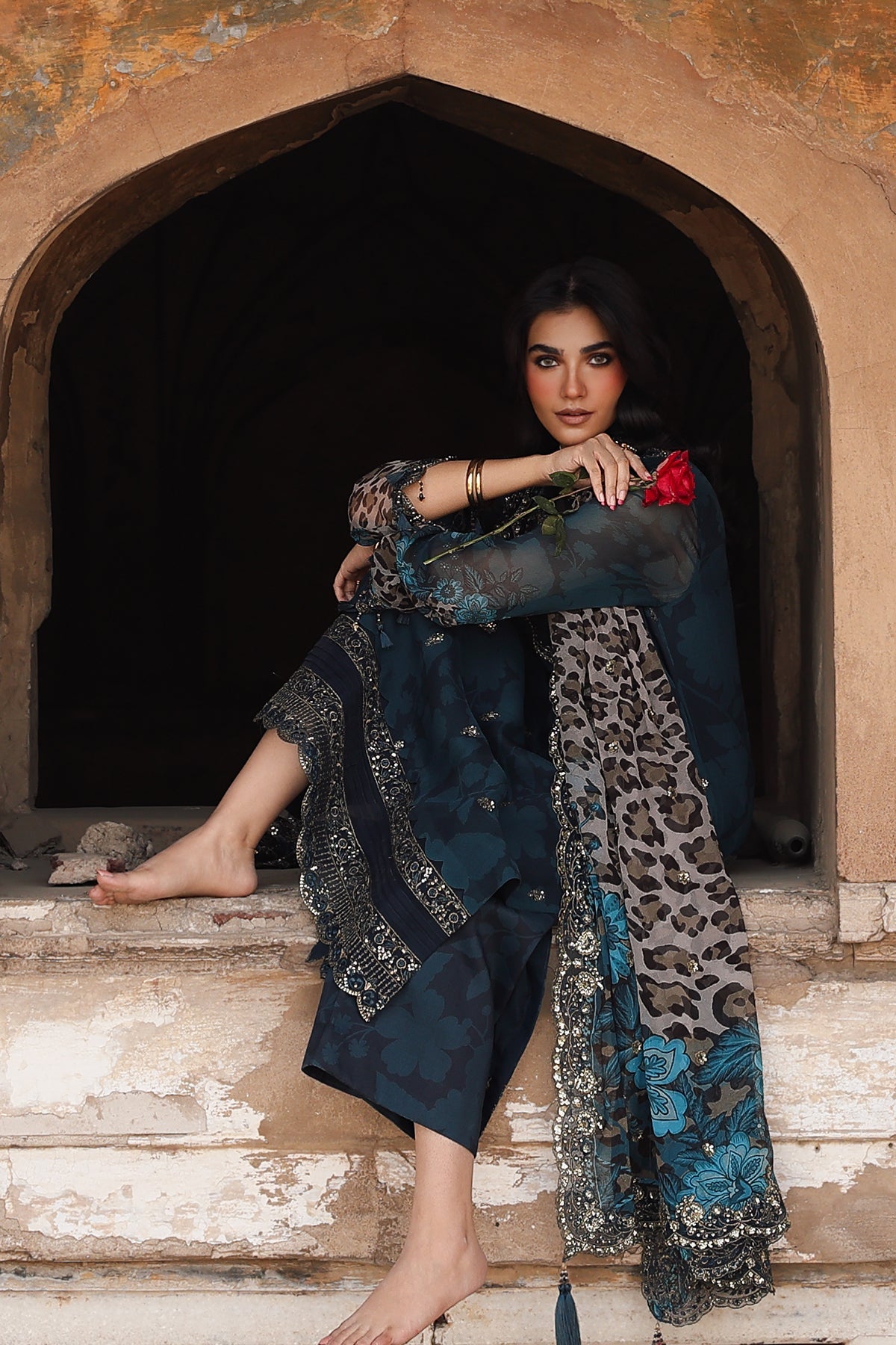 VSL25-43 | VASAL - Vol 6 Unstitched Luxury Chiffon | CHARIZMA