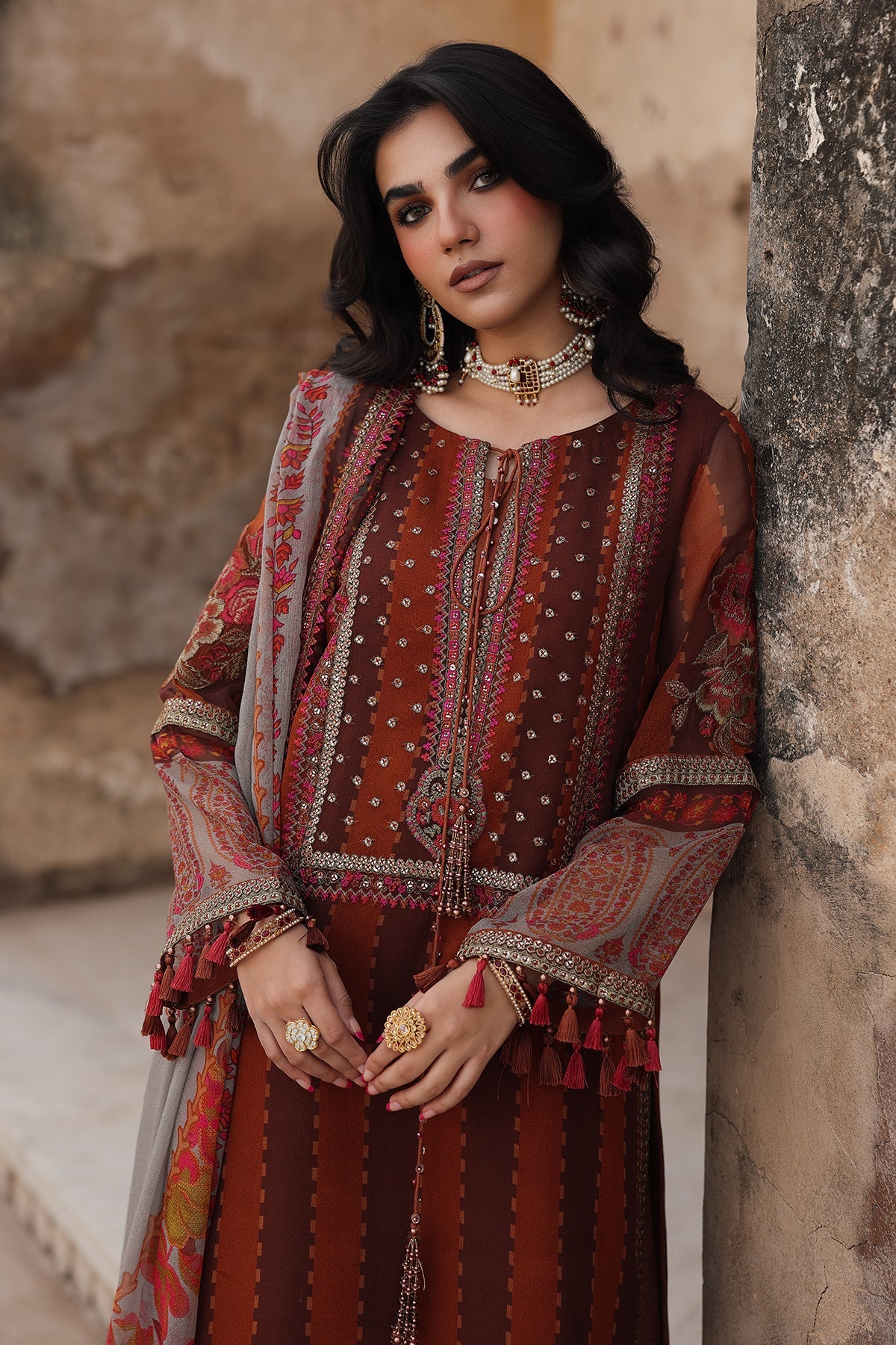VSL25-42 | VASAL - Vol 6 Unstitched Luxury Chiffon | CHARIZMA