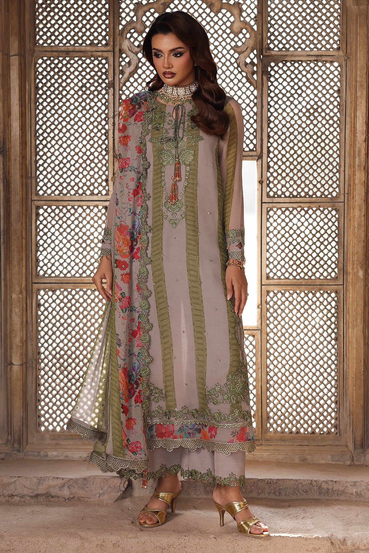 VSL25-46 | VASAL - Vol 6 Unstitched Luxury Chiffon | CHARIZMA