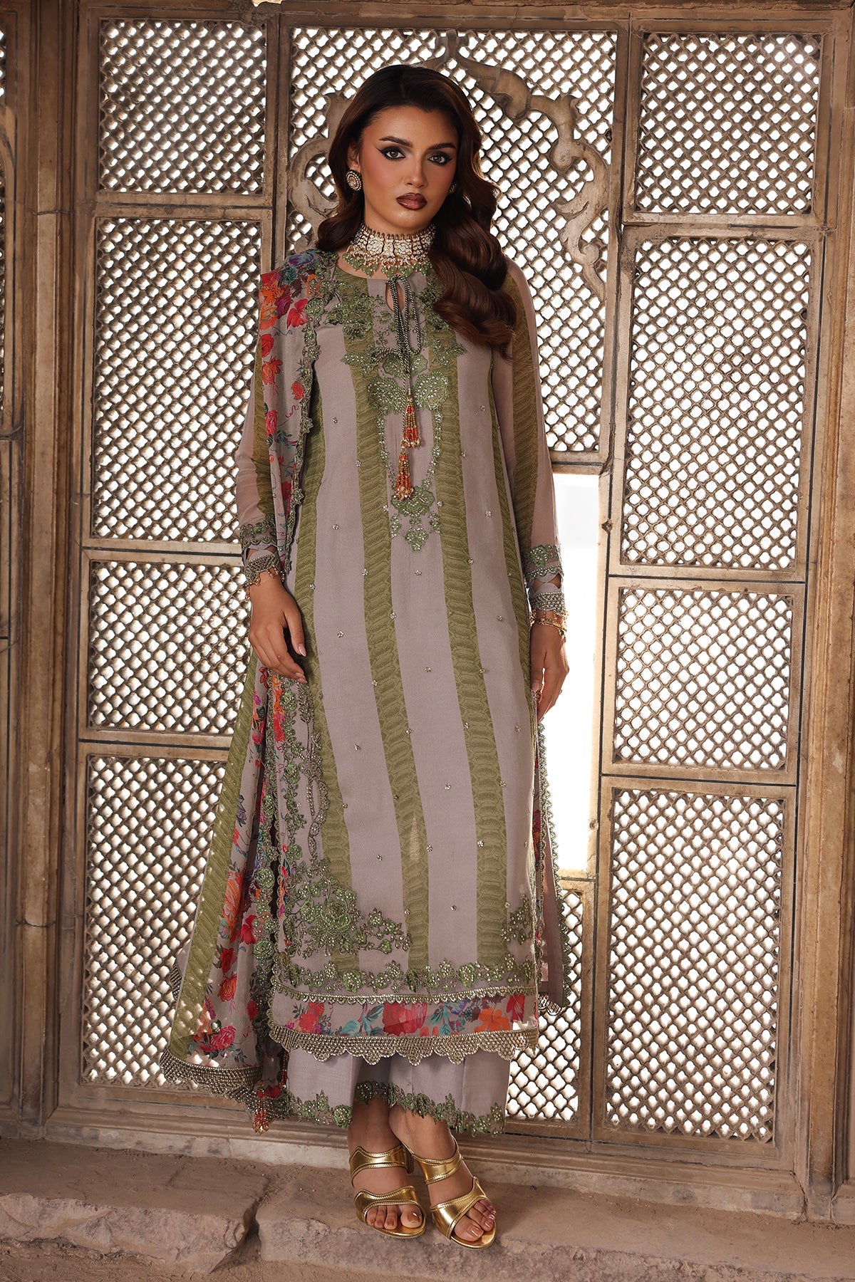 VSL25-46 | VASAL - Vol 6 Unstitched Luxury Chiffon | CHARIZMA
