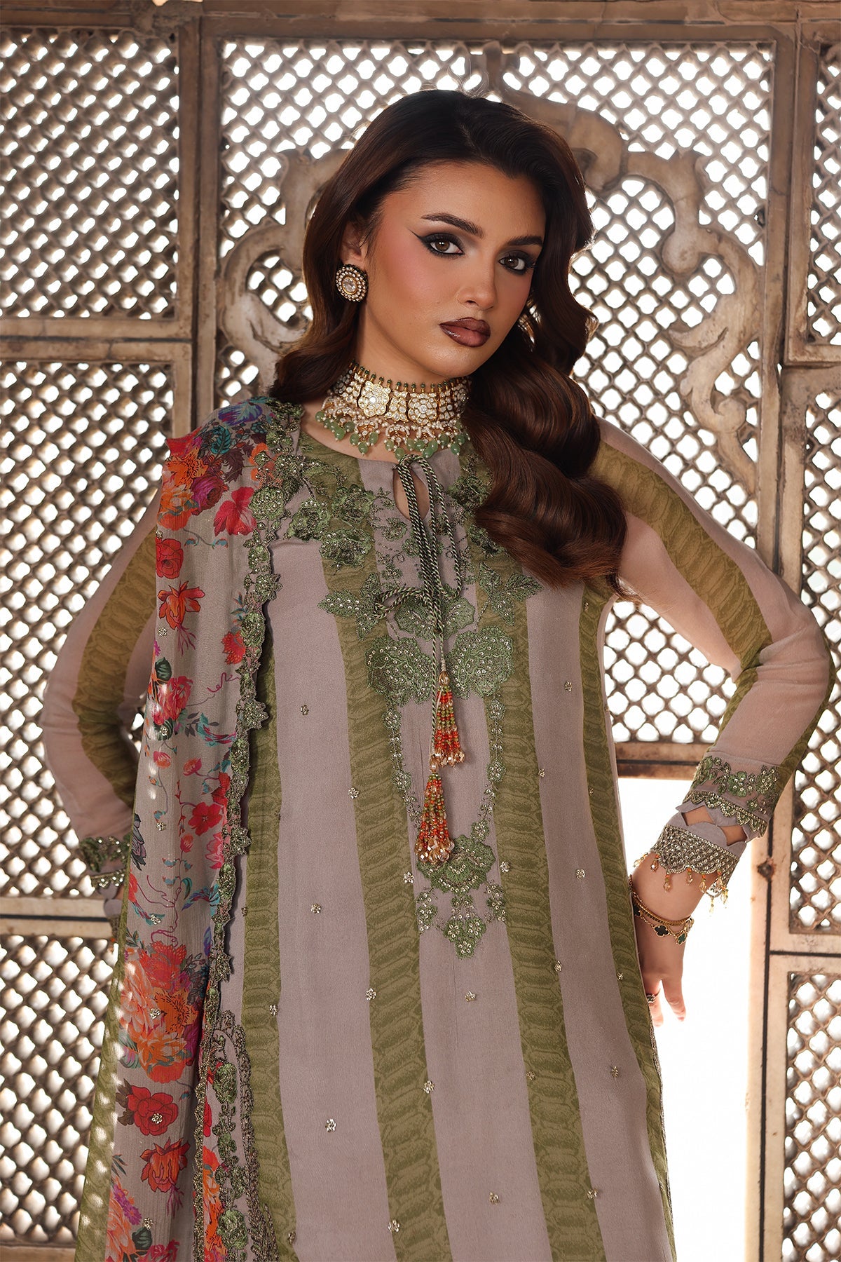 VSL25-46 | VASAL - Vol 6 Unstitched Luxury Chiffon | CHARIZMA