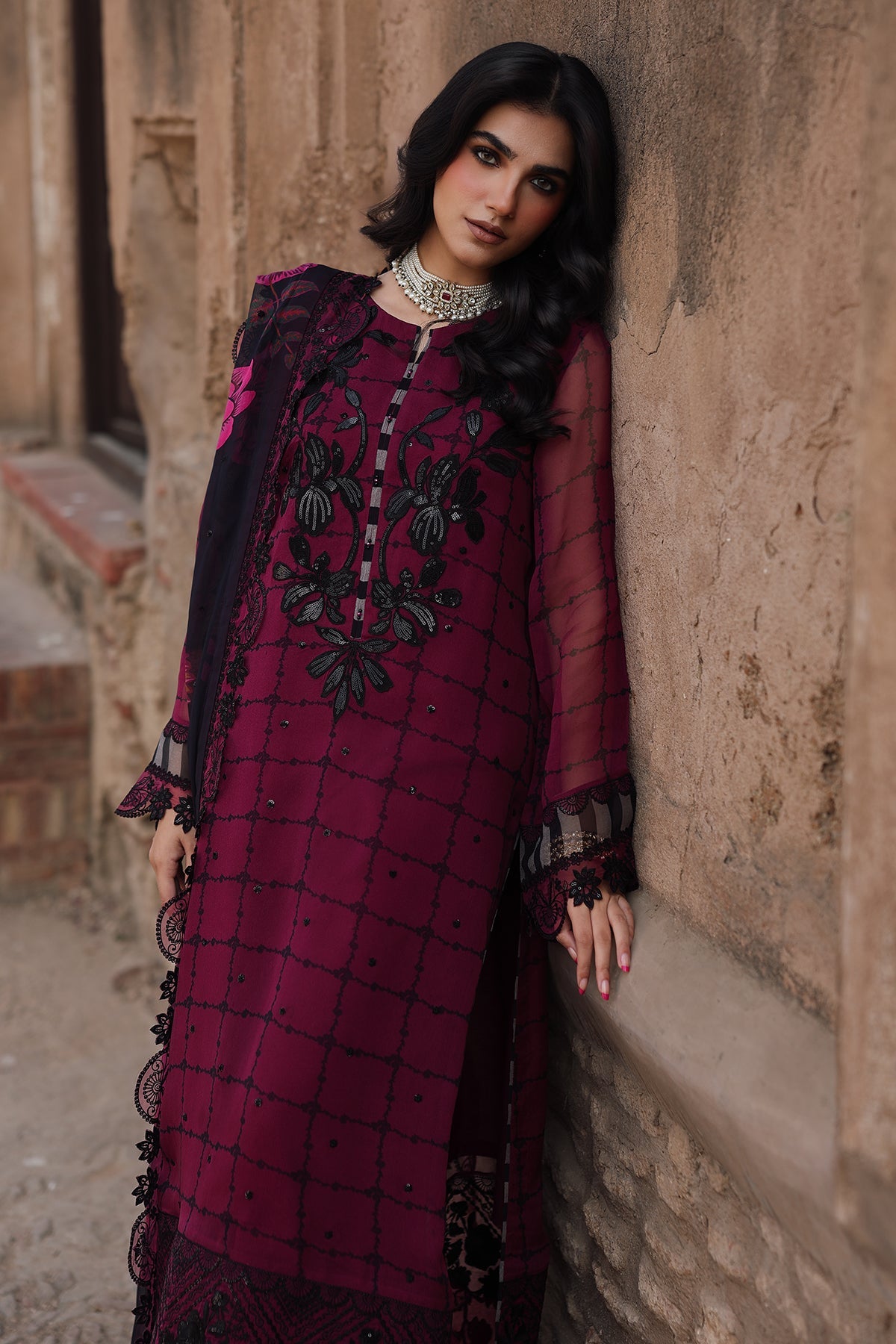 VSL25-39 | VASAL - Vol 6 Unstitched Luxury Chiffon | CHARIZMA