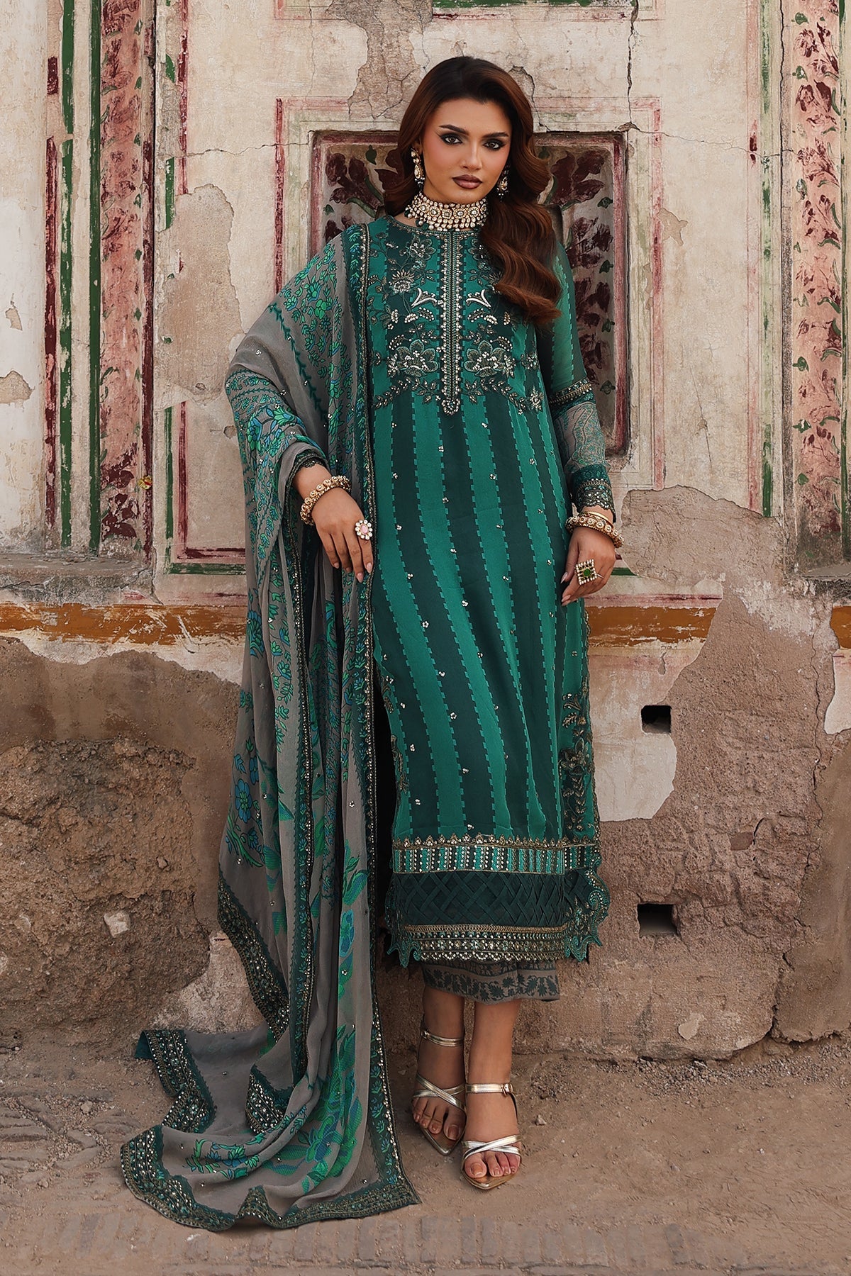 VSL25-40 | VASAL - Vol 6 Unstitched Luxury Chiffon | CHARIZMA