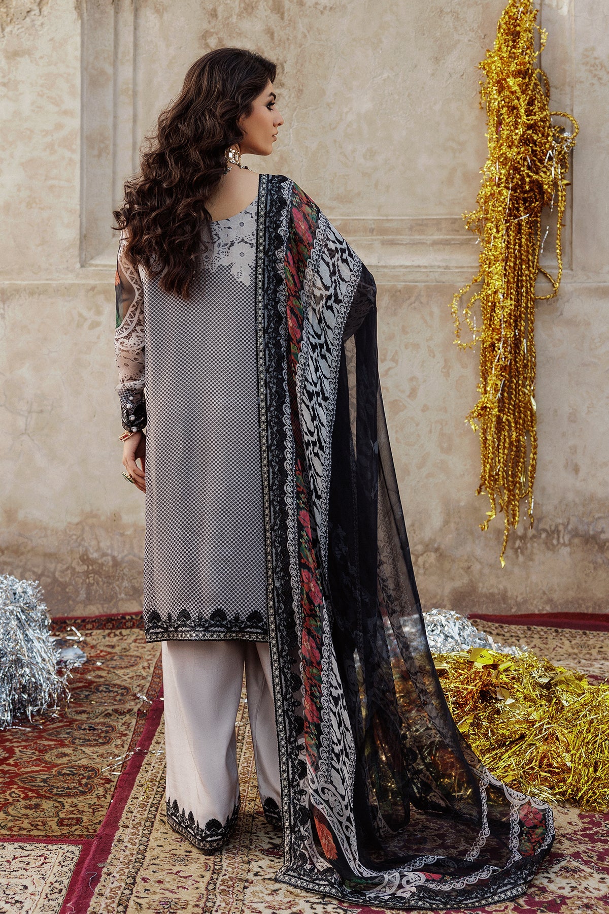VSL25-44 | VASAL - Vol 6 Unstitched Luxury Chiffon | CHARIZMA