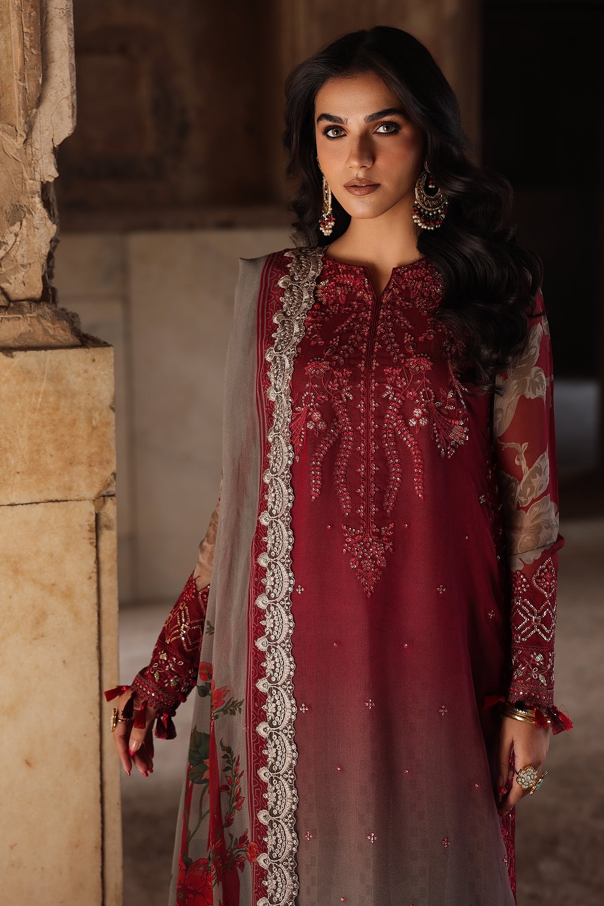 VSL25-45 | VASAL - Vol 6 Unstitched Luxury Chiffon | CHARIZMA