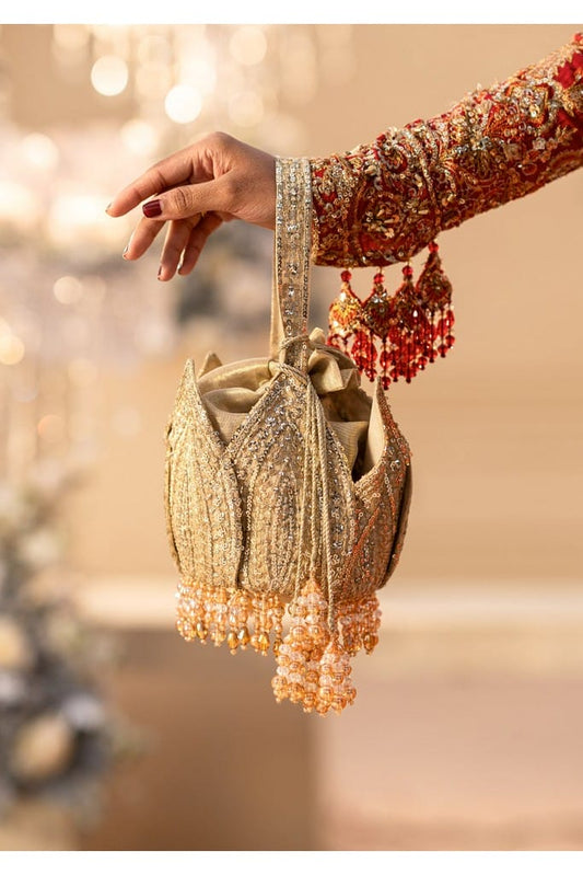 GOLDEN TISSUE POTLI || WEDDING FESTIVE '25 VOL. 1  || AIK ATELIER