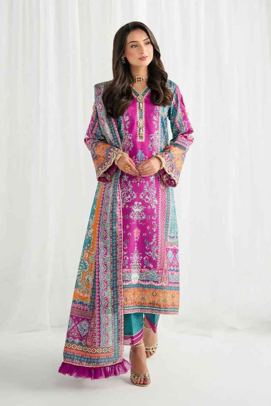 Magenta Mischief | AIRA PRINTED SILK | GULAAL Free Shipping to UK/USA/UAE Kapraye