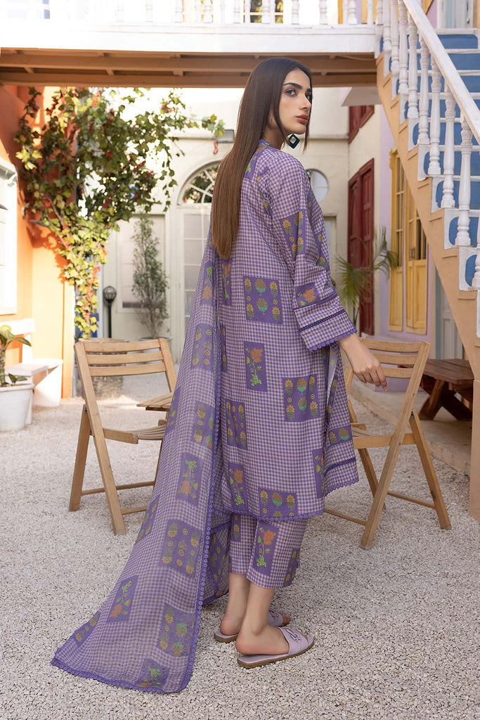 3-Pc Digital Geomatric Printed Shirt With Lawn Trouser and Chiffon Dupatta CPM23-58 | PRINT MELODY | CHARIZMA in UK USA UAE online kapraye.com