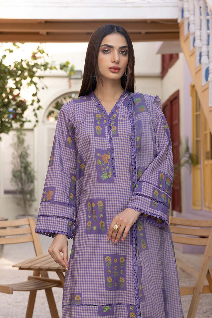 3-Pc Digital Geomatric Printed Shirt With Lawn Trouser and Chiffon Dupatta CPM23-58 | PRINT MELODY | CHARIZMA in UK USA UAE online kapraye.com