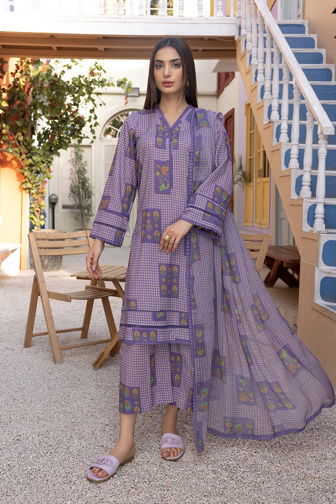 3-Pc Digital Geomatric Printed Shirt With Lawn Trouser and Chiffon Dupatta CPM23-58 | PRINT MELODY | CHARIZMA in UK USA UAE online kapraye.com