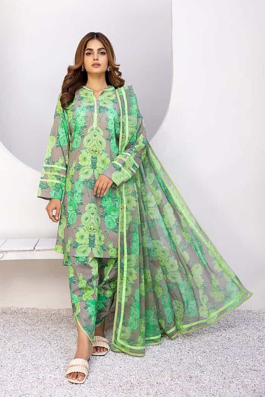 3-Pc Digital Printed Lawn Shirt With Lawn Trouser and Chiffon Dupatta CPM23-63 | PRINT MELODY | CHARIZMA in UK USA UAE online kapraye.com