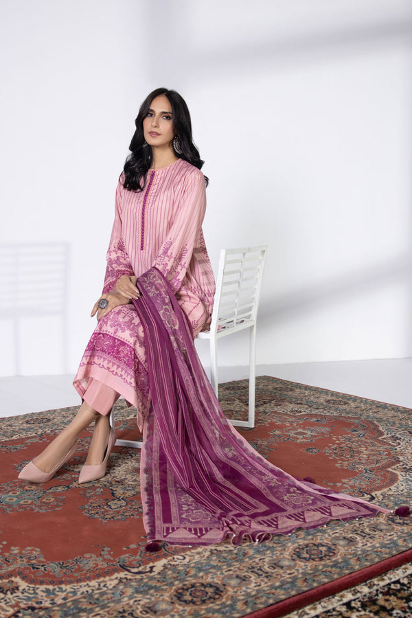 3 Piece - Embroidered Silk Suit || SILK || SAPPHIRE in UK USA UAE online kapraye.com