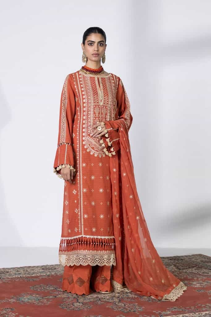 3 Piece - Embroidered Dobby Suit || SIGNATURE || SAPPHIRE in UK USA UAE online kapraye.com