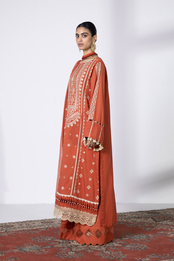 3 Piece - Embroidered Dobby Suit || SIGNATURE || SAPPHIRE in UK USA UAE online kapraye.com