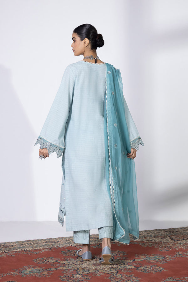 3 Piece - Embroidered Dobby Suit || SIGNATURE || SAPPHIRE in UK USA UAE online kapraye.com