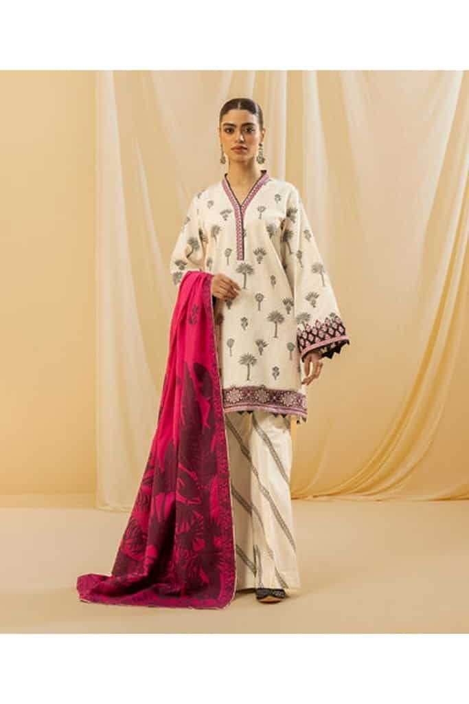 3 PIECE - DYED EXTRA WEFT JACQUARD SUIT | JACQUARD EID EDITION | SAPPHIRE in UK USA UAE online kapraye.com