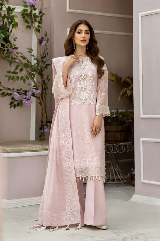 Powder Pink - Dhaagay V01D06 || DHAAGEY-V01 || ALIZEH FASHION in UK USA UAE online kapraye.com