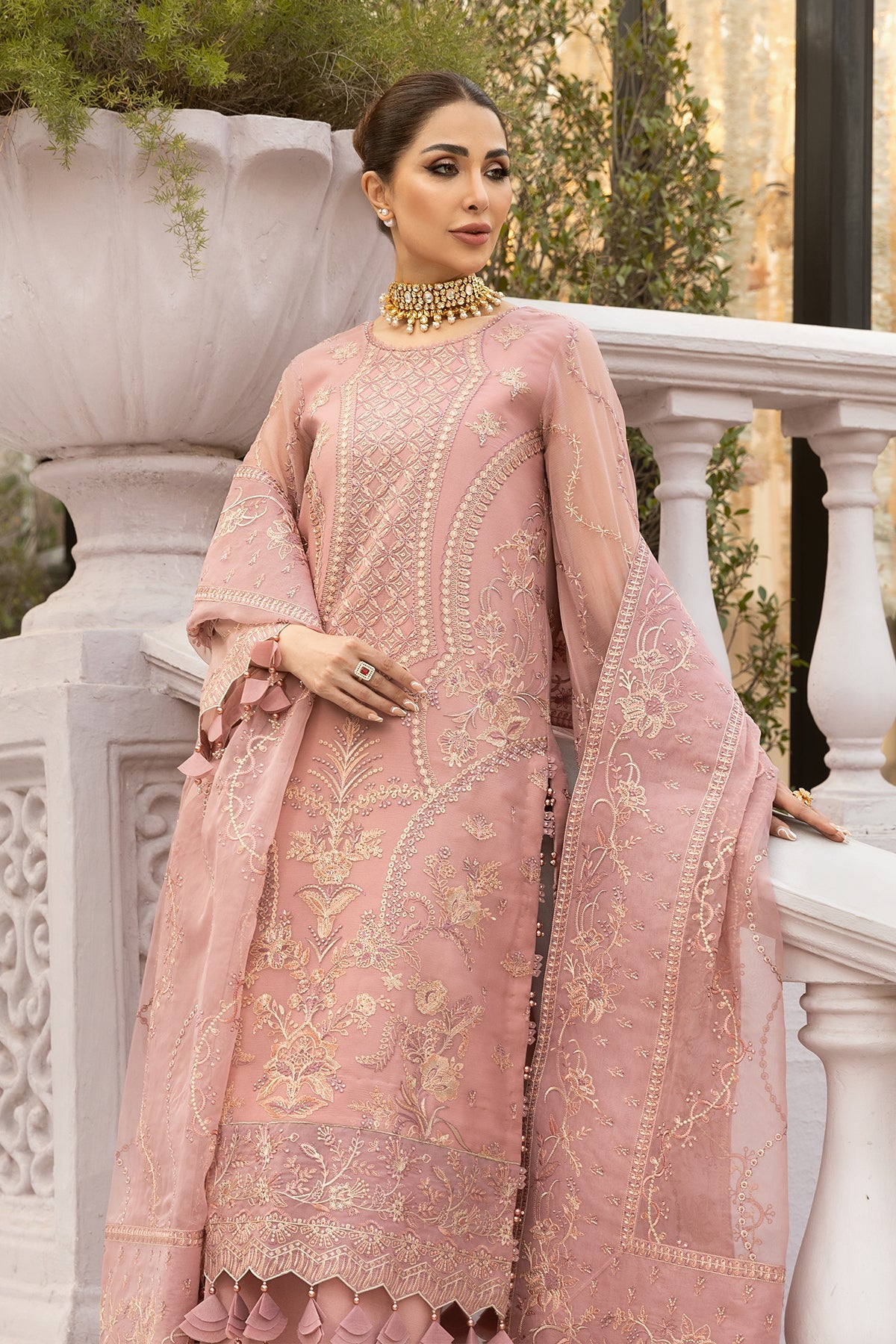 Pink - Dhaagay V01D02 || DHAAGEY-V01 || ALIZEH FASHION in UK USA UAE online kapraye.com