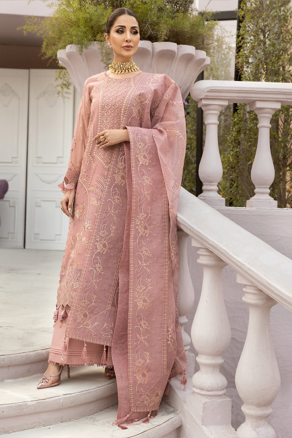 Pink - Dhaagay V01D02 || DHAAGEY-V01 || ALIZEH FASHION in UK USA UAE online kapraye.com