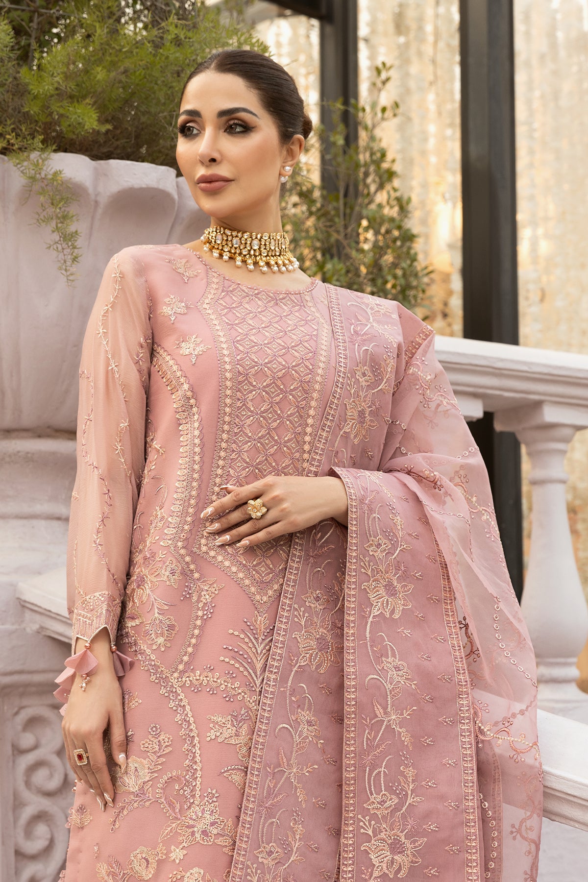 Pink - Dhaagay V01D02 || DHAAGEY-V01 || ALIZEH FASHION in UK USA UAE online kapraye.com