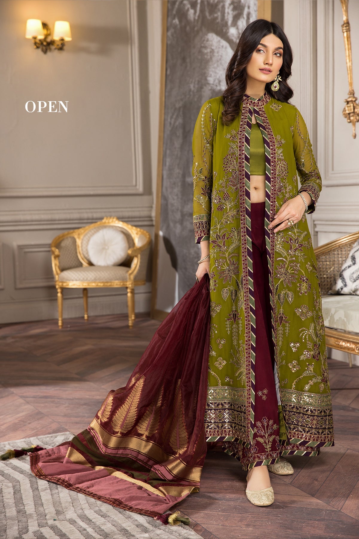 Nayab || AQS E DAST || ALIZEH FASHION in UK USA UAE online kapraye.com