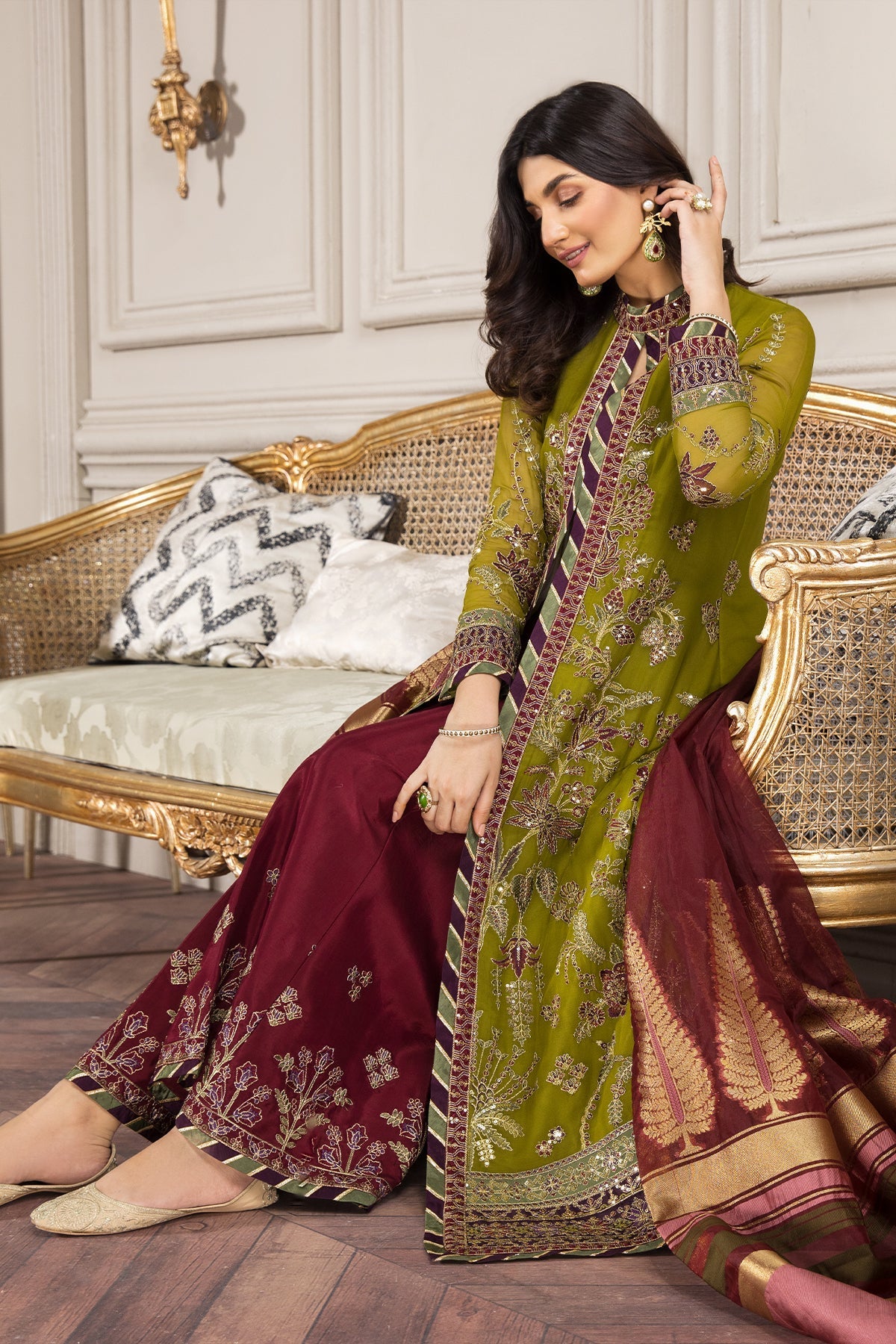 Nayab || AQS E DAST || ALIZEH FASHION in UK USA UAE online kapraye.com