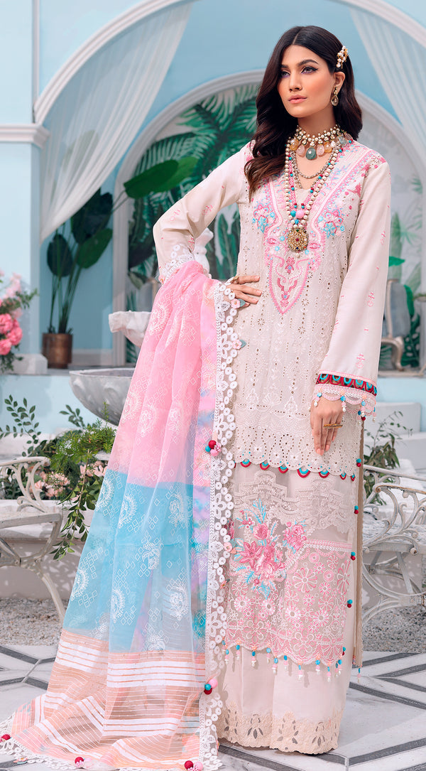 SAIQA || LUXURY FESTIVE LAWN '22 “AFSANA” || ANAYA By Kiran Chaudhry in UK USA UAE online kapraye.com