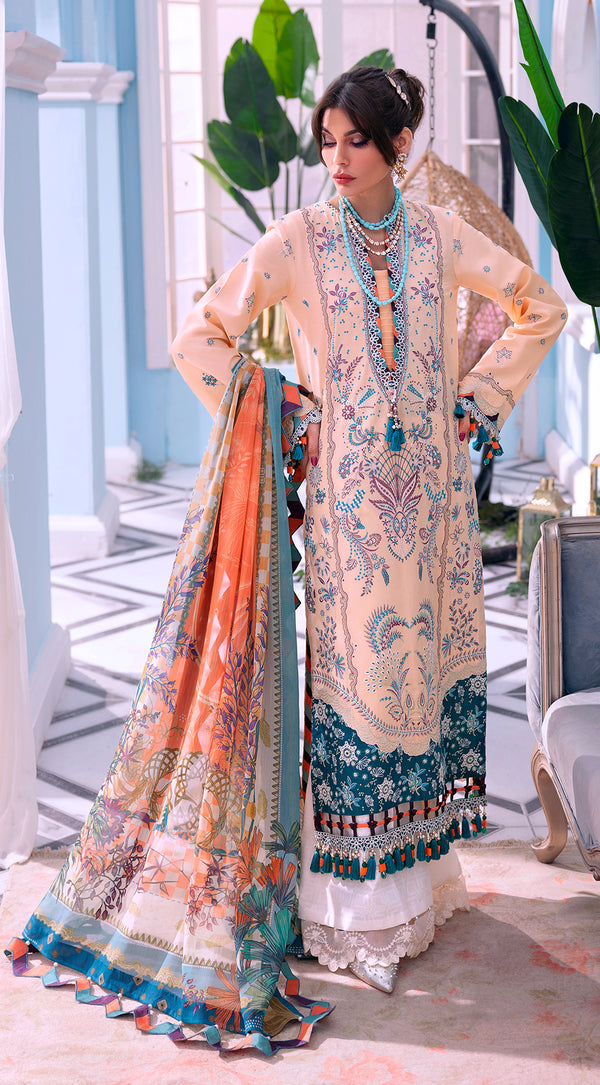 NATASHA || LUXURY FESTIVE LAWN '22 “AFSANA” || ANAYA By Kiran Chaudhry in UK USA UAE online kapraye.com