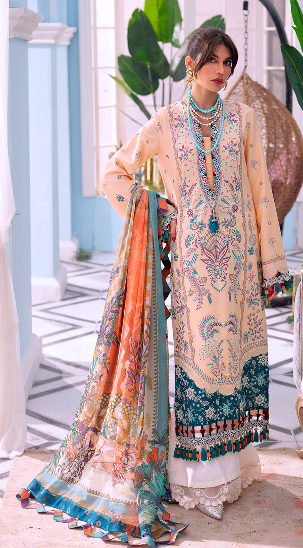 NATASHA || LUXURY FESTIVE LAWN '22 “AFSANA” || ANAYA By Kiran Chaudhry in UK USA UAE online kapraye.com