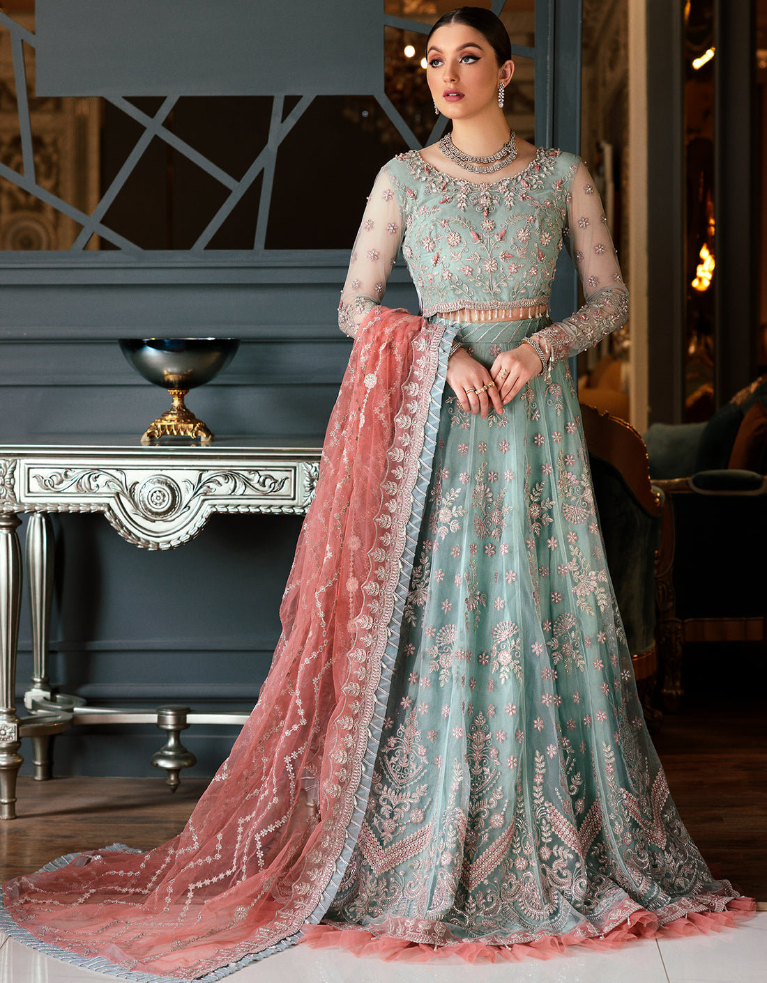 MH-02 || CHIFFON COLLECTION || EMAAN ADEEL in UK USA UAE online kapraye.com