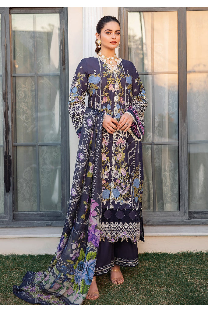 KLL-6A MIDNIGHT ORCHARD || LAWN COLLECTION VOL-1 || KHAF PREMIUM in UK USA UAE online kapraye.com