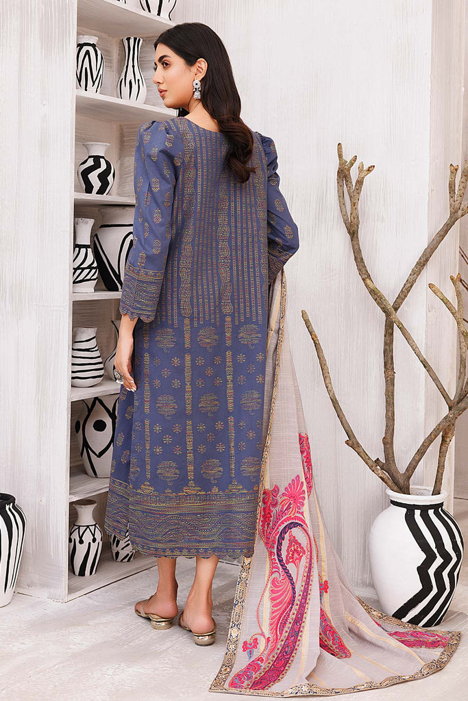 3-Pc charizma Embroidered Lawn Jacquard With Fancy Dupatta CBN23-06 | Bunnti | Charizma in UK USA UAE online kapraye.com