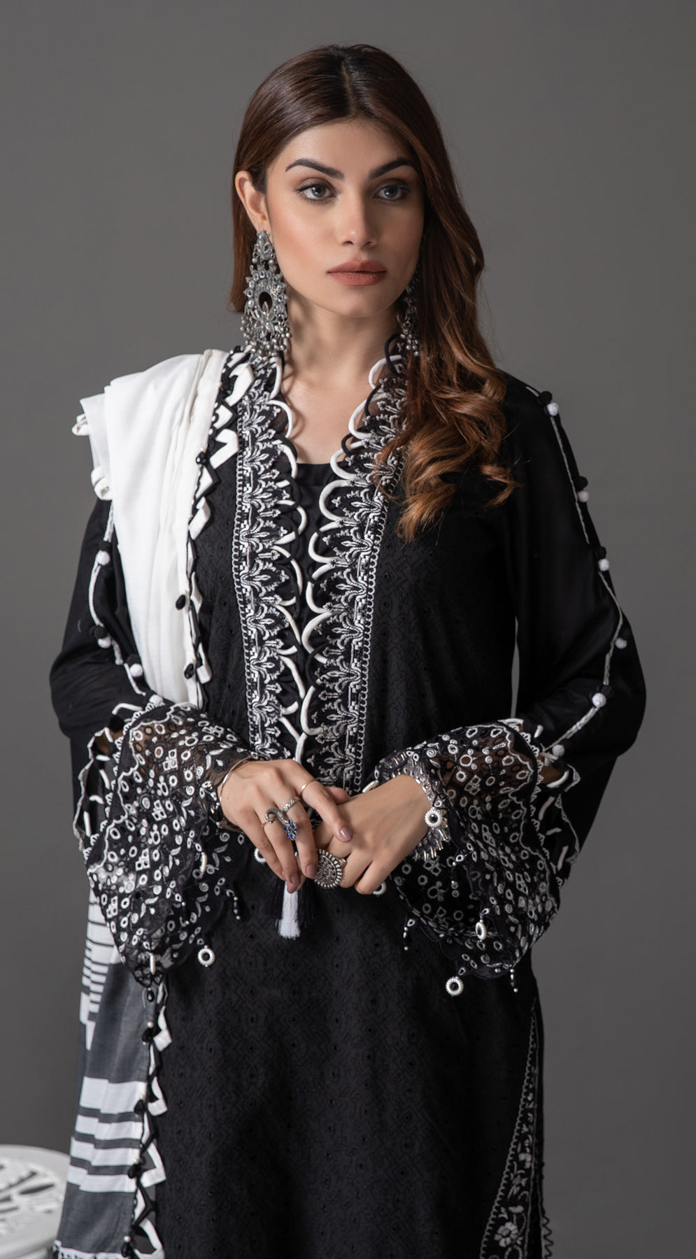 KIARA || MONOCHROME MYSTIQUE '22 || ANAYA By Kiran Chaudhry in UK USA UAE online kapraye.com