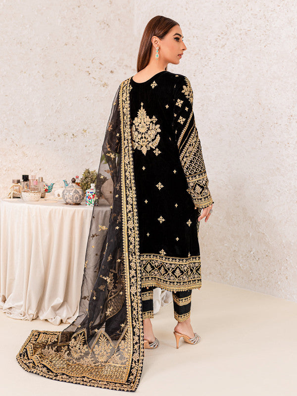 Azra 01 || EMBROIDERED VELVET '22 || Gulaal in UK USA UAE online kapraye.com